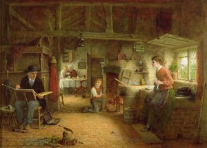 アーティストの訪問 作： Frederick Daniel Hardy