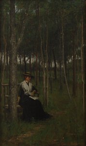 レヴェリー、1883 作： Frederick Dielman