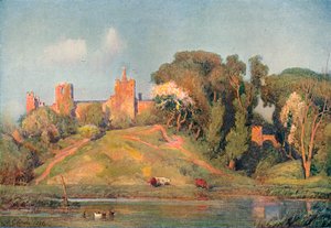 サフォークの古代の砦、c1899 作： Frederick George Cotman