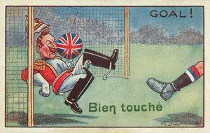 Well Touche, Goal!(カラーリトグラフ) 作： Frederick George Lewin