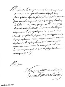 リシュリュー枢機卿からムッシュドラモットへの手紙、1865年17世紀。 作： Frederick George Netherclift