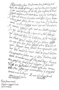 スコットランドのメアリー女王からサーフランシスノリーズへの手紙、1568 1865。 作： Frederick George Netherclift