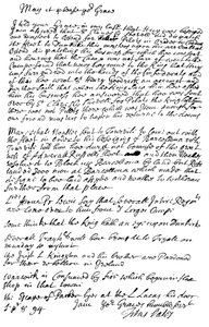 タイタス・オーツによるボルトン公爵への手紙、1694年1865年。 作： Frederick George Netherclift