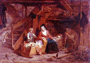 コテージのインテリア 作： Frederick Goodall
