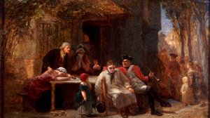 「徴兵」、1851 作： Frederick Goodall