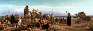 「シュールの荒野の早朝」、1860年 作： Frederick Goodall