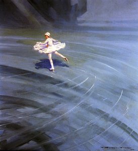 アイススケーター 作： Frederick Gordon Crosby