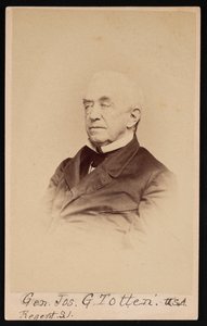 ジョセフ・ギルバート・トッテン将軍の肖像、1788～1864年、1864年以前。 作： Frederick Gutekunst