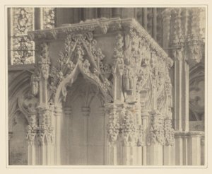 [リンカーン大聖堂、ポータブル・シュラインの詳細]。 作： Frederick H. Evans