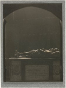 ウェストミンスター寺院、サー ジョージ ヴィリアーズの墓 d. 1605年頃。 1900年。 作： Frederick Henry Evans