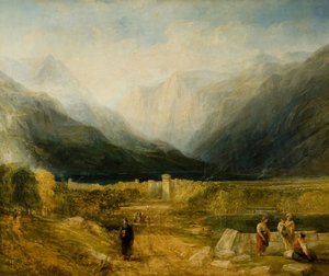 サラザナ、北イタリア、1837-1840。 作： Frederick Henry Henshaw