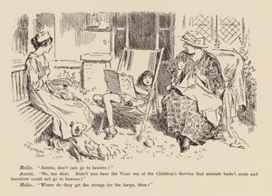 「おばちゃん、猫は天国に行かないの？ 作： Frederick Henry Townsend