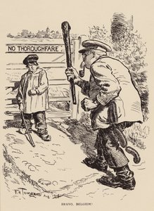 ベルギー、ブラボー(リトグラフ) 作： Frederick Henry Townsend