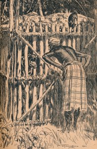 東部の森から寓話と民話を滑走するイラスト、1901