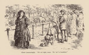 「ママ、大丈夫だよ。朝ごはん食べたよ」（リトグラフ） 作： Frederick Henry Townsend