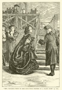 マクラウド夫人は黒いローブを着て彼女の処刑に行きました 作： Frederick Henry Townsend