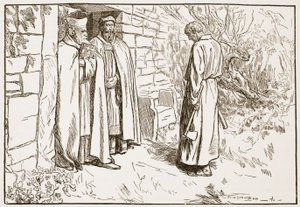 修道院でのOwini、HDM Spence-Jonesによる「イングランドの教会：人々の歴史」のイラスト、パブ。 1910年頃（セピア写真） 作： Frederick Henry Townsend