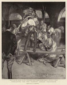 ダイヤモンドジュビリー行列のリハーサル 作： Frederick Henry Townsend