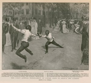 グレイズインガーデンでのレピークラブの最初の年次トーナメント 作： Frederick Henry Townsend