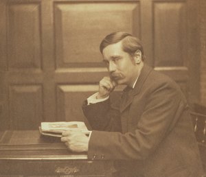 ハーバードジョージウェルズ（1866-1946）のポートレート写真by Frederick Hollyer（1837-1933）1903（セピア写真） 作： Frederick Hollyer