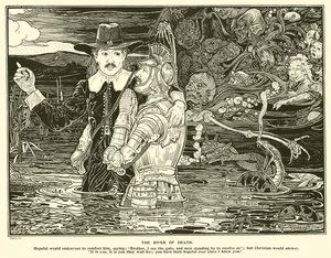 死の川」（エングレービング 作： Frederick Hurten Rhead