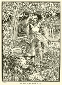 いのちの水の川（エングレービング 作： Frederick Hurten Rhead