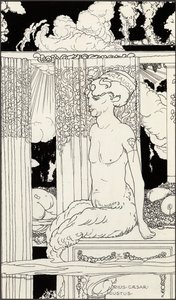 ゴールドティベリウスの牧神、1910年頃 作： Frederick Ilbery Lynch