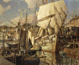カディスソルトシップ、グロスターハーバー 作： Frederick John Mulhaupt