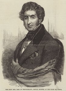 ウェストモアランドの右名誉伯爵、ウィーン裁判所のイギリス大臣 作： Frederick John Skill