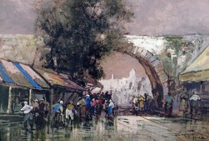 1915年の忙しい男性の出没場所（船上での油とトイレ） 作： Frederick Johnn Hiles