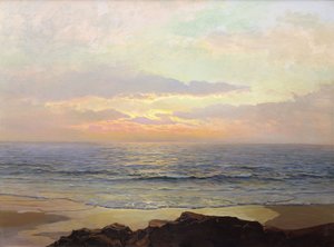 プラシッドサンセット 作： Frederick Judd Waugh