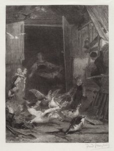 無題 (農場のシーン) 作： Frederick Juengling
