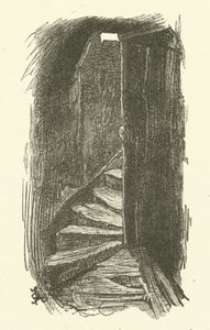 屋根裏部屋に通じる階段 作： Frederick L. Bernard