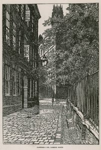 クリフォードズイン、ロンドン、北向き 作： Frederick Landseer Maur Griggs