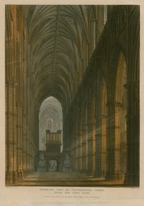 ウェストゲートからウェストミンスター寺院、ロンドンの内部ビュー 作： Frederick Mackenzie
