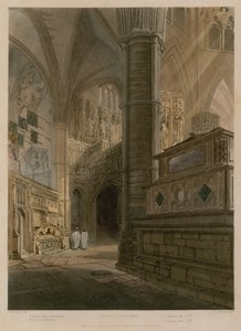 ノースイーストエリア、ウェストミンスター寺院、ロンドン 作： Frederick Mackenzie