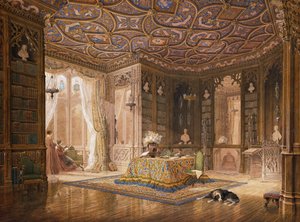 スタンモア図書館、ロバートホランドの本部、Esq、 作： Frederick Mackenzie