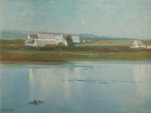 Marazion-Riverside Farmにて 作： Frederick Milner