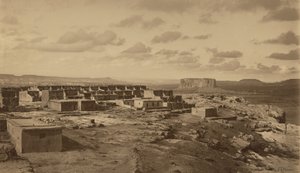 1900年、ニューメキシコ州アコマ、エンチャンテッド・メサ（写真） 作： フレデリック・モンセン