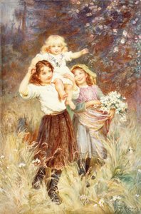花を集める、 作： Frederick Morgan