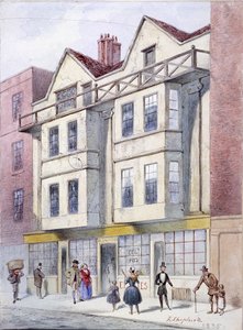 フリートストリート、ロンドン、1835 作： Frederick Napoleon Shepherd