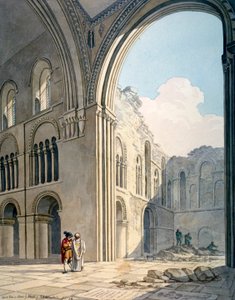 修理中の聖バーソロミュー大教会の合唱団、スミスフィールド、ロンドン市、1815