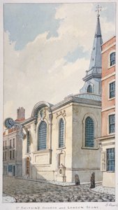 セント スウィジン教会ロンドン ストーン、ロンドン市、1840 年