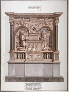 1800 年、シティ オブ ロンドン、チャンセリー レーンのロールス チャペルにあるリチャード アリントンの記念碑