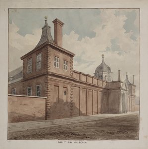 大英博物館、ホルボーン、c.1807のビュー 作： Frederick Nash