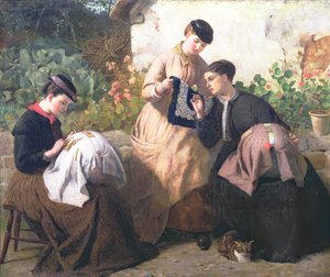 ホニトンレース製造所、1869年頃 作： Frederick Richard Pickersgill