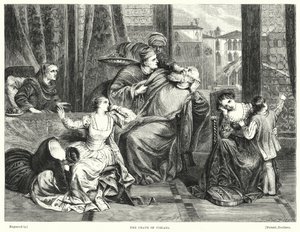 フォスカリの死」（エングレーヴィング 作： Frederick Richard Pickersgill