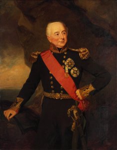 サー・ウィリアム・ハーグッド提督（1762～1839）、19世紀初頭（油絵） 作： Frederick Richard Say
