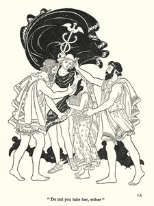 「あなたも彼女を取らないで」（リトグラフ） 作： Frederick Richardson