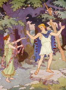 「この蜂は私の使者となる」（カラーリトグラフ）